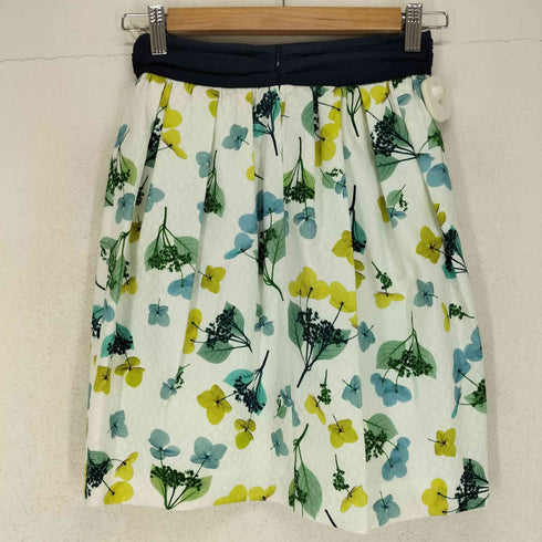 ランバンオンブルー LANVIN en Bleu 花柄ミニスカート レディース JPN:36