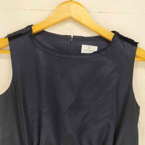 ランバンオンブルー LANVIN en Bleu ノースリーブフレアワンピース レディース JPN:36