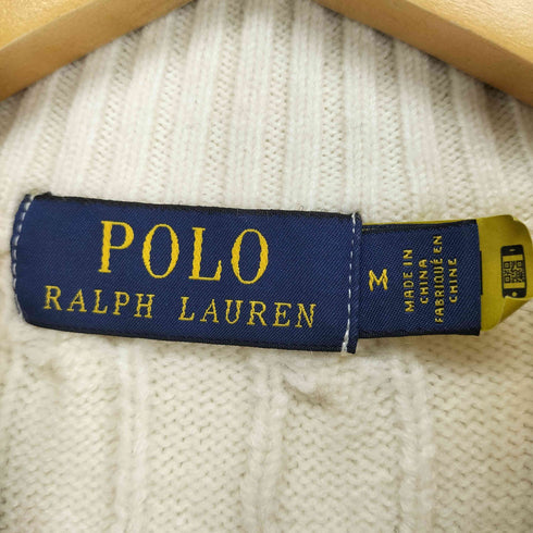 ポロラルフローレン POLO RALPH LAUREN カシミヤ混ハーフジップケーブルニット メンズ JPN:M