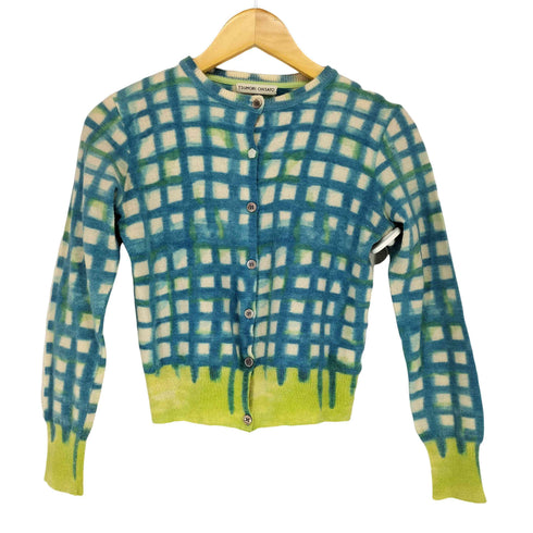 ツモリチサト TSUMORI CHISATO チェック柄ノーカラーカーディガン レディース JPN:2