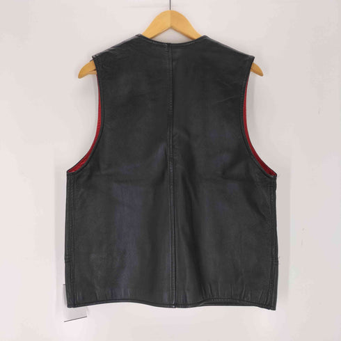 saks fifth avenue 90S ロケットTALONジップ レザーベスト メンズ