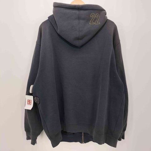 ステューシー Stussy 00S オールドステューシー黒タグ ロゴ刺繍 フルジップパーカー メンズ import:XL