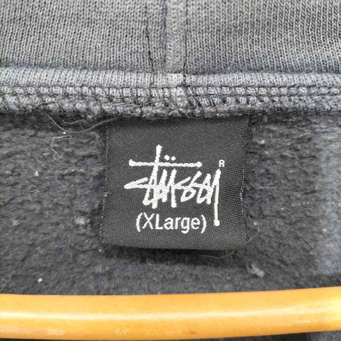 ステューシー Stussy 00S オールドステューシー黒タグ ロゴ刺繍 フルジップパーカー メンズ import:XL