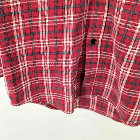 ビッグジョン BIG JOHN 80-90S L/S チェックネルシャツ ヘビネル メンズ import:M