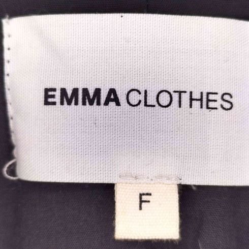 エマクローズ EMMA CLOTHES オーバーサイズビーバーメルトンVネックロングコート メンズ FREE