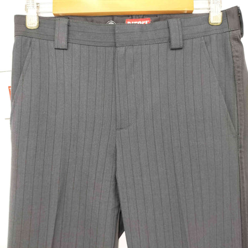 ディーゼル DIESEL P-WIRE 素材切替 ストライプ テーラードパンツ メンズ JPN:44