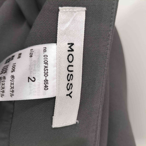 マウジー moussy TAFFTA FLARE SKIRT (ライトブラック) レディース 1