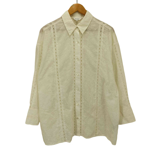 マウジー moussy EYELET LONG シャツ レディース F