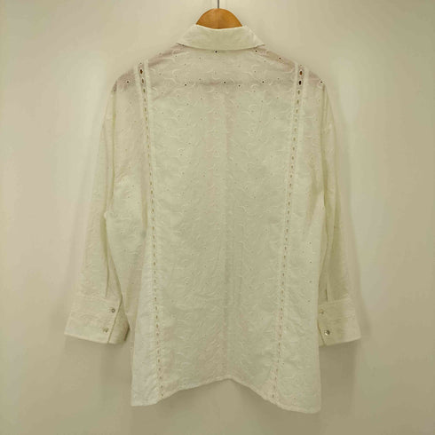 マウジー moussy EYELET LONG シャツ レディース F