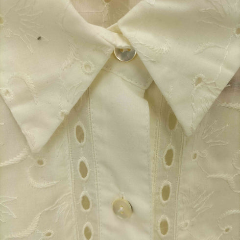 マウジー moussy EYELET LONG シャツ レディース F