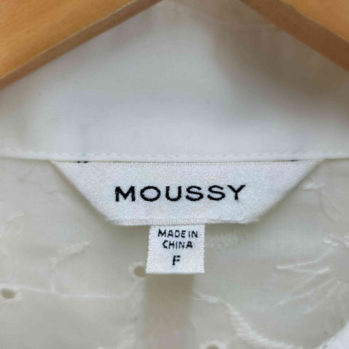 マウジー moussy EYELET LONG シャツ レディース F