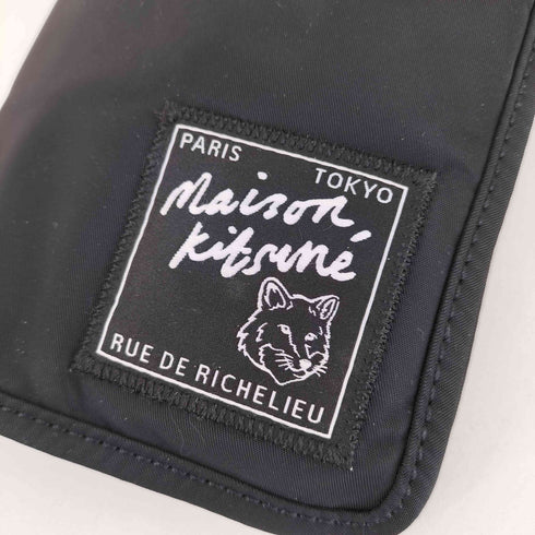 メゾンキツネ MAISON KITSUNE NYLON NECK POUCH レディース