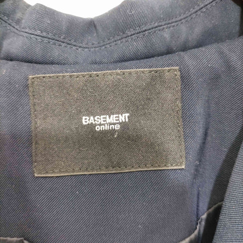 ベースメントオンライン BASEMENT ONLINE 23SS 金ボタン 紺ブレ ダブルテーラードジャケット レディース FREE