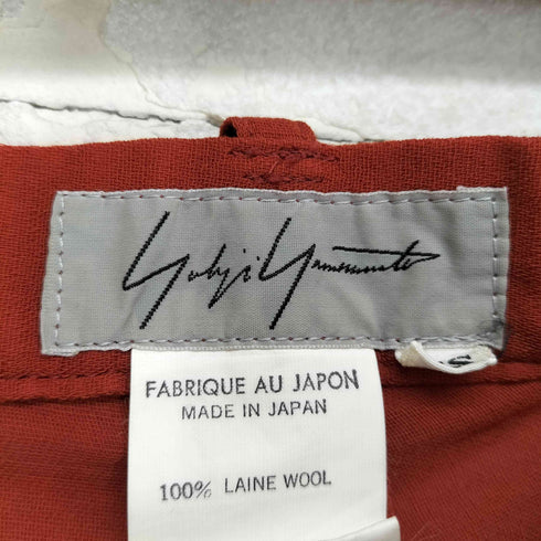 ヨウジヤマモト Yohji Yamamoto 90S 95SS ウール1タックスラックス レディース SS