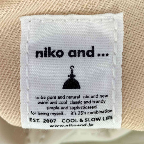 ニコアンド niko and... オリジナル 2way 巾着 ショルダーバッグ レディース
