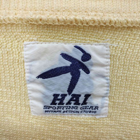 ハイスポーティングギア HAI SPORTING GEAR 80S ロゴ プリント クロップド ラグラン クルーネック スウェット メンズ JPN:M