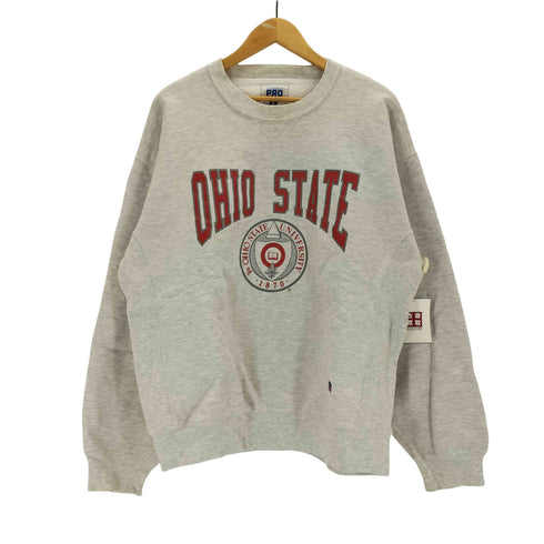 ラッセルアスレチック RUSSELL ATHLETIC 90s USA製 PRO COTTON プリントクルーネックスウェット メンズ import:L