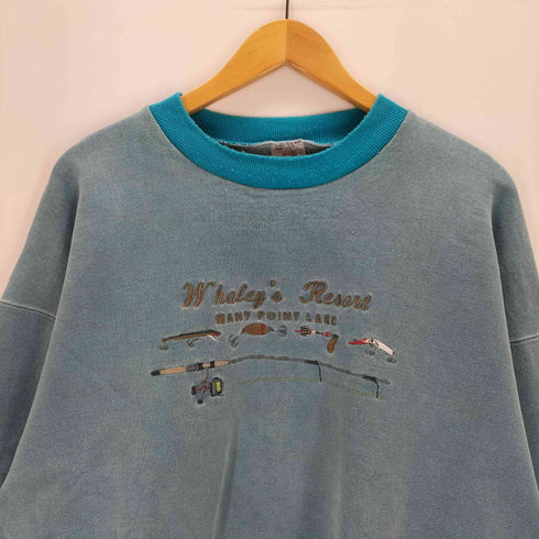 フルーツオブザルーム FRUIT OF THE LOOM 90s SUPER COTTON 刺繍デザインクルーネックスウェット メンズ