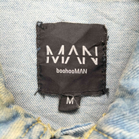 boohooMAN デニムカバーオールジャケット メンズ M