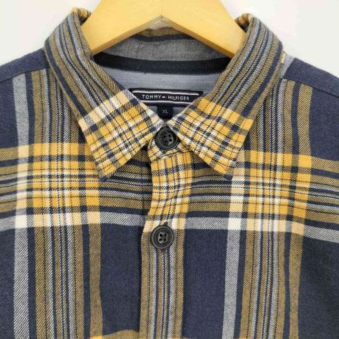 トミーヒルフィガー TOMMY HILFIGER 裏キルティング チェックシャツ メンズ import:XL