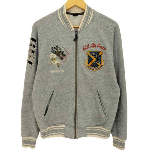 アヴィレックス AVIREX L/S SWEAT SUKA JACKET スウェットスカジャン メンズ JPN:L