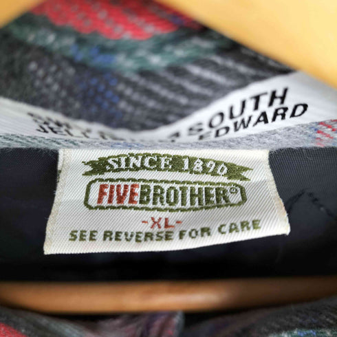 ファイブブラザー FIVE BROTHER 裏地キルティング シャツジャケット メンズ import:XL