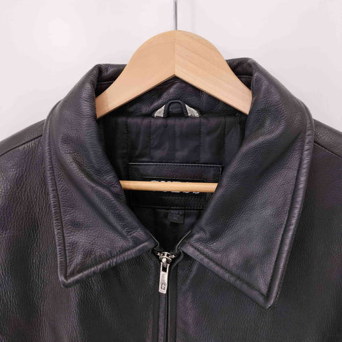 ゲス GUESS 00S 本革 ジップアップジャケット メンズ import:XL