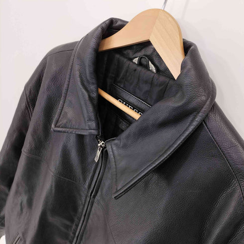 ゲス GUESS 00S 本革 ジップアップジャケット メンズ import:XL