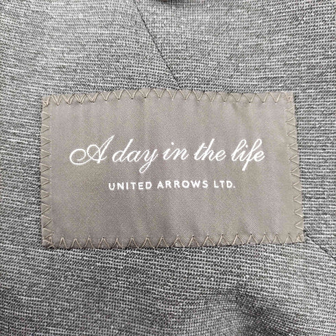 アデイインザライフユナイテッドアローズ A day in the life UNITED ARROWS PEWTHR2BSETUP ポリ 2B セットアップ スーツ メンズ M