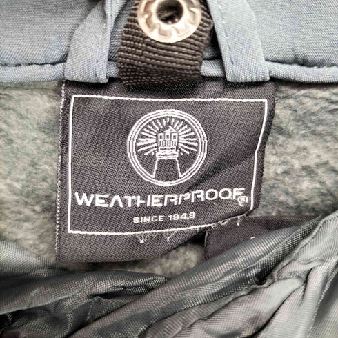 ウェザープルーフ WEATHERPROOF ワンポイントロゴ刺繍 ライナー付き ボンディングストレッチ マウンテンジャケット メンズ L