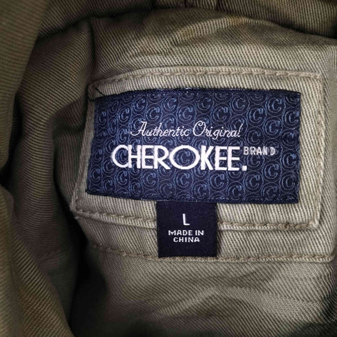 チェロキー Cherokee マルチポケット ミリタリージャケット メンズ import:L