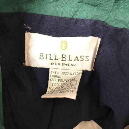 ビルブラス BILL BLASS バングラディシュ製 ジップアップ ナイロンジャケット メンズ L