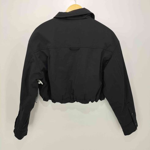 ザラ ZARA 裏地キルティング クロップド ナイロンジャケット レディース import:L