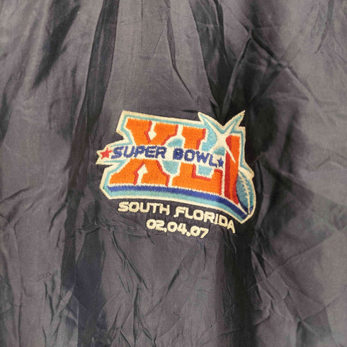 オーガスタスポーツウェア AUGUSTA SPORTSWEAR 00s SUPER BOWL 2007 04/02 ワンポイント刺繍 コーチジャケット メンズ L