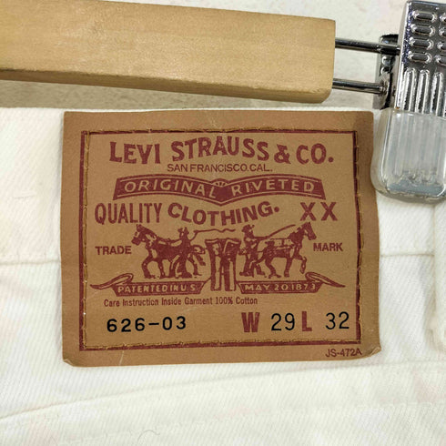 リーバイス Levis 90s 94年製 MADE IN JAPAN 626-03 ジッパーフライストレートデニムパンツ ボタン裏J230 メンズ W29 L32