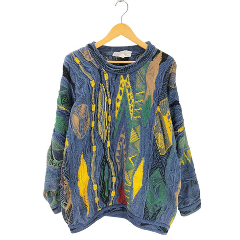 クージー COOGI COOGI BLUES 総柄3Dニット メンズ JPN:M