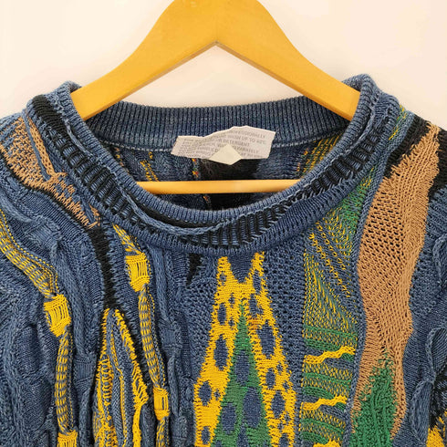 クージー COOGI COOGI BLUES 総柄3Dニット メンズ JPN:M