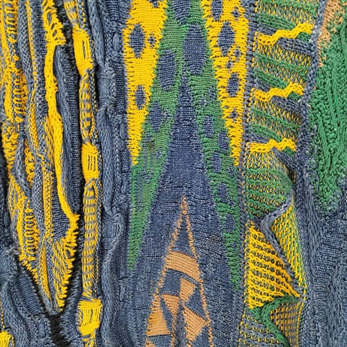 クージー COOGI COOGI BLUES 総柄3Dニット メンズ JPN:M