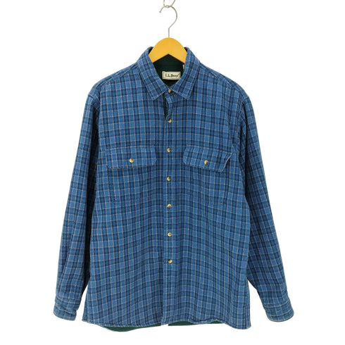 エルエルビーン L.L.Bean 70s-80s 裏地フリース チェック柄 シャツジャケット メンズ JPN:M