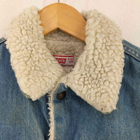 リーバイス Levis USA製 オレンジタブ ボタン裏52 デニムボアジャケット 70608 0213 メンズ US:34