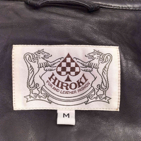 HIROKI ラムレザー ジャケット シングルライダース メンズ JPN:M