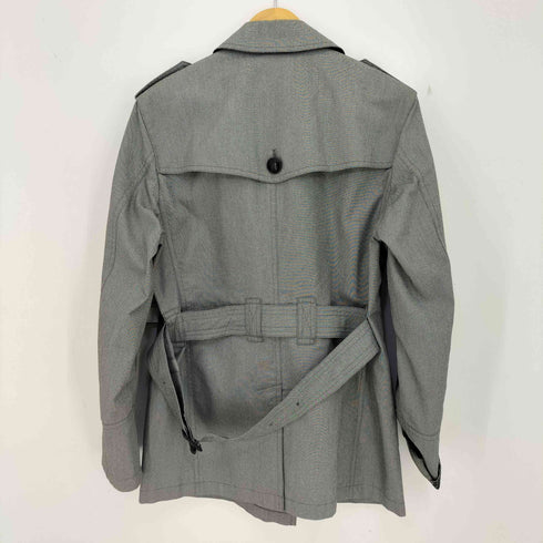 バーバリーブラックレーベル BURBERRY BLACK LABEL 背抜き ショートトレンチコート レディース import:L
