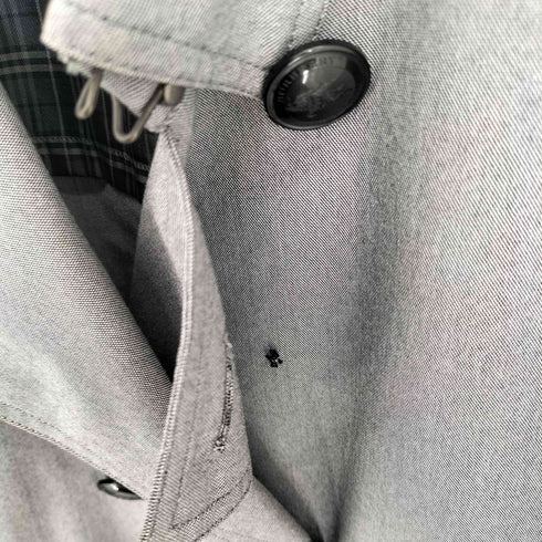 バーバリーブラックレーベル BURBERRY BLACK LABEL 背抜き ショートトレンチコート レディース import:L