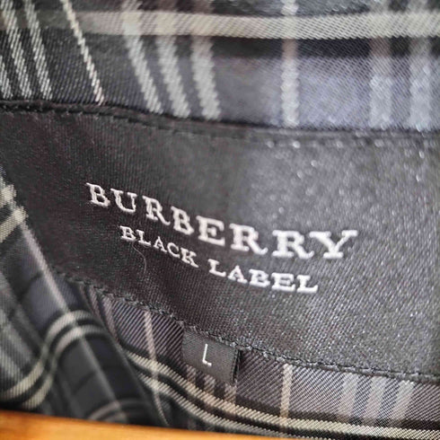 バーバリーブラックレーベル BURBERRY BLACK LABEL 背抜き ショートトレンチコート レディース import:L