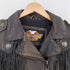 ハーレーダビッドソン HARLEY-DAVIDSON レザーフリンジ スウェードダブルライダースジャケット スタースタッズ メンズ import:S