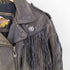 ハーレーダビッドソン HARLEY-DAVIDSON レザーフリンジ スウェードダブルライダースジャケット スタースタッズ メンズ import:S