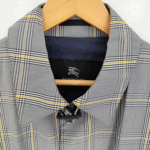 バーバリーブラックレーベル BURBERRY BLACK LABEL チェック ステンカラーコート メンズ import:L