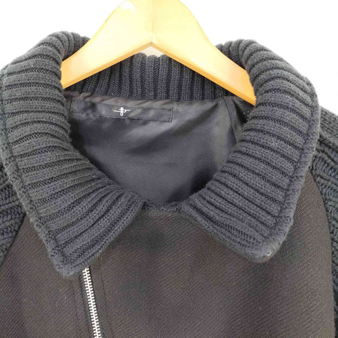 ノーアイディー NO ID. 24AW チェンジングニット BIGライダースJKT メンズ ONE SIZE
