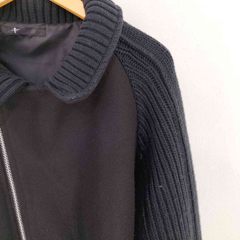 ノーアイディー NO ID. 24AW チェンジングニット BIGライダースJKT メンズ ONE SIZE