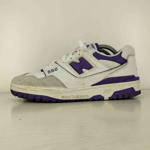 ニューバランス NEW BALANCE 550 BB550WR1 WHITE/PURPLE ローカットスニーカー メンズ JPN:27.5